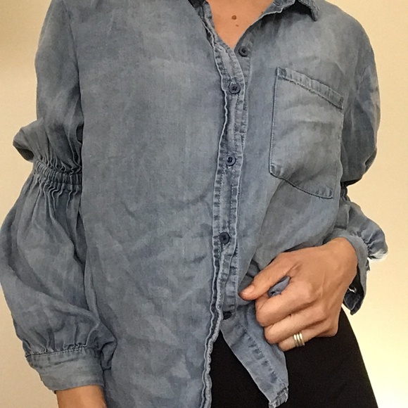 Jean Shirt Blouse - Picture 2 of 2